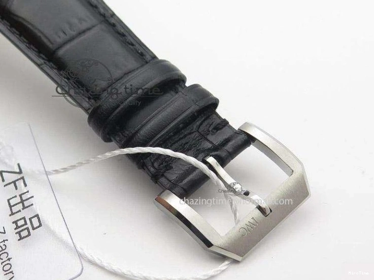 MIROTIME 0501 Sustainable Portuguese IW545408 White Dial ZF 1:1 Best Edition On Dark Blue Leather Strap 7335